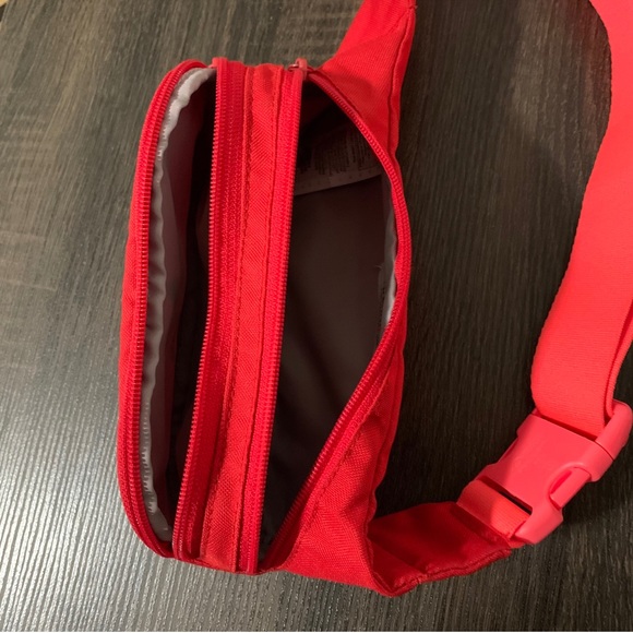 SOLD Adidas Essential Crossbody Bag Scarlet Red Belt Bag Fanny Pack Unisex - Picture 11 of 15